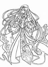 Coloring Pages Anime Fairy Christmas Tail Getcolorings Color sketch template