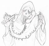 Drawings Daylight Ghostface Scream Villains Sketches Screaming sketch template