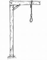 Noose Drawing Hangman Vector Hang Gallows Knot Illustrations Stock Cartoon Hangmans Vectors Line Clip Illustration sketch template