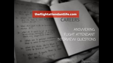 How To Answer Flight Attendant Interview Questions Star Format Youtube