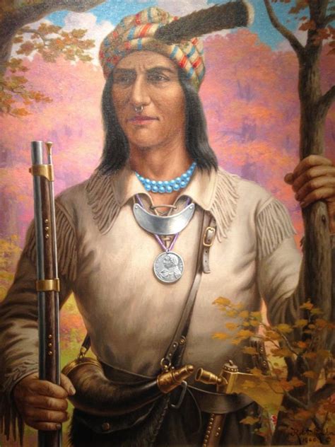 tecumseh native american mystic warrior hero  military leader   shawnee ancient pages