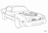Trans Pontiac Coloring Firebird Am 1977 Clipart Drawing Pages Car Cars Printable Dodge Charger Sketch 1969 Clip Print sketch template