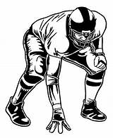 Lineman Football Decal Sticker V2 Decals Stickers Sports sketch template