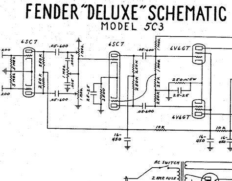 fender deluxe  schematics electronic service manuals