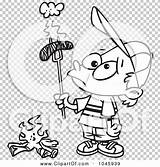 Clip Weenie Burnt Holding Outline Fire Boy Illustration Cartoon Over Rf Royalty Toonaday sketch template