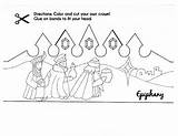 Epiphany Printable Kings Crown Three Coloring Ratings sketch template