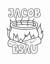 Jacob Esau Coloring Pages Kids Soup Clipart Library Popular Comments sketch template