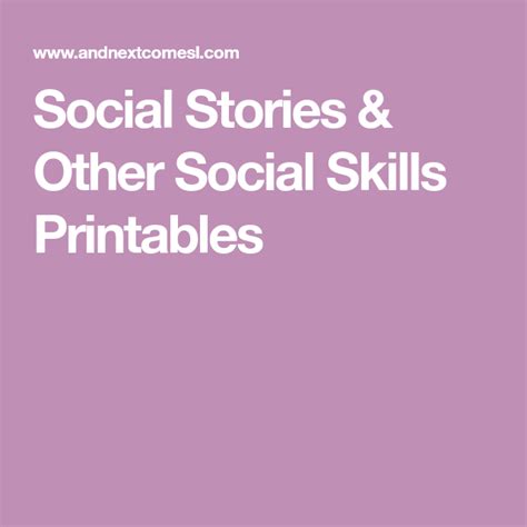 printable social stories  kids social stories social skills