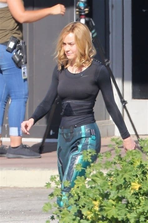 brie larson on the set of captain marvel in los angeles 04 26 2018 hawtcelebs