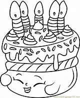 Shopkins Coloring Pages Wishes Coloringpages101 Colouring Cake Drawings Shopkin Color Print sketch template