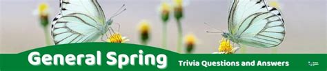 spring trivia questions  answers group games