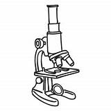 Microscopio Doodle Escolar sketch template