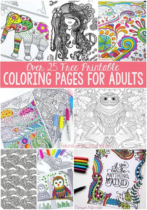 simple coloring pages  adults easy