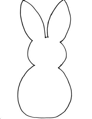easter bunny outlines happy  png clipartix