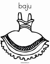 Coloring Baju Dress Favorites Login Add Print sketch template