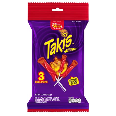 takis lollipops pack  spicy candy dipping powder nca