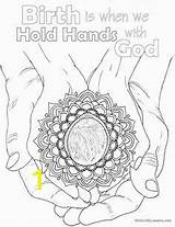 Birth Coloring Pages Affirmation Pregnancy Divyajanani sketch template