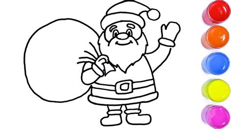 santa claus coloring page  toddlers christmas coloring video