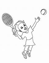 Tennis Pages Kids Playing Coloring Children Tenis Printable Print Index Popular Books Coloringhome Folders Colpages sketch template
