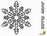 Snow Coloring Pages Kids Flake Christmas Coloringpage sketch template