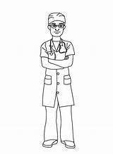 Nurse Male Drawing Coloring Doctor Pages Cartoon Nursing Colouring Getdrawings Hospital Suit Appreciation Books Choose Board Adult sketch template