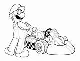 Coloring Kart Go Pages Popular sketch template