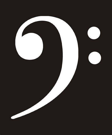 bass clef vinyl decal clef note icon clef note decal bass clef decal