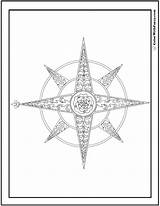 Rose Compass Coloring Pages Printable Color Sheet Lys Fleur Pdf Printabletemplates Printables Colorwithfuzzy sketch template