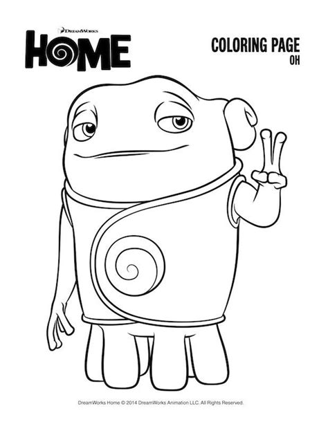 called home dreamworks home coloring books coloring pages