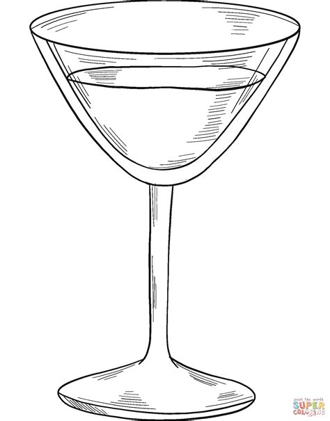 Ausmalbild Martini Glas Ausmalbilder Kostenlos Zum Ausdrucken