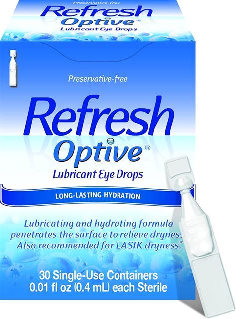 Refresh Optive Lubricant Eye Drops 30 Vials