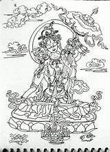 Thangka Tibetan Deviantart sketch template