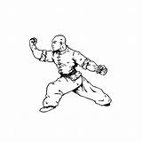 Kung Fu Coloring Martial Arts Pages Characters sketch template