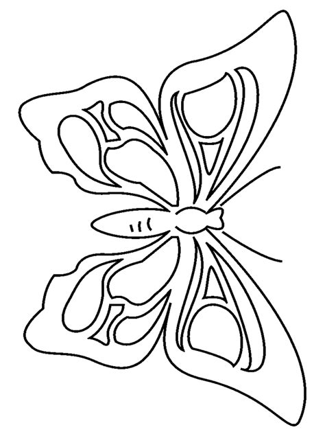 girl butterfly colouring pages