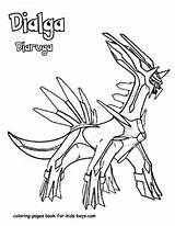 Dialga Coloring Pokemon Pages Drawing Getdrawings sketch template