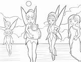 Tinkerbell Colorare Trilli Wonder Ragazze Fairies Boyama sketch template