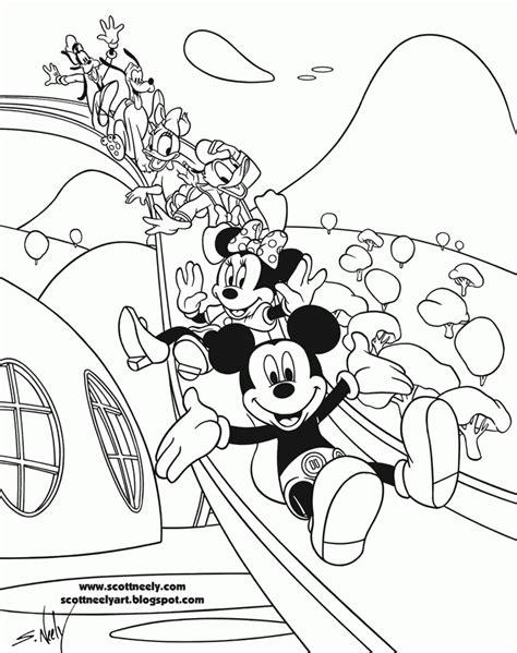 mickeymouse clubhouse colouring pages coloring home