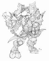 Warcraft Coloring Malvorlagen Gemerkt sketch template