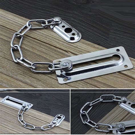 pcs home security window door guard chain restrictor lock latch safety chain  door chains