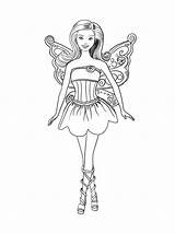 Barbie Coloring Fairy Pages Mycoloring Printable Girls Kids sketch template