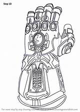 Thanos Gauntlet Drawing Marvel Endgame Colorier Tutorials Ausmalbilder Drawingtutorials101 Colouring Printable Vingadores Infinito Glove Ausmalen Infini Ultron Luva Ironman Stark sketch template