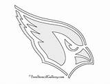 Cardinals Stencil Arizona Nfl Logo Coloring Template Pages Pumpkin Carving sketch template