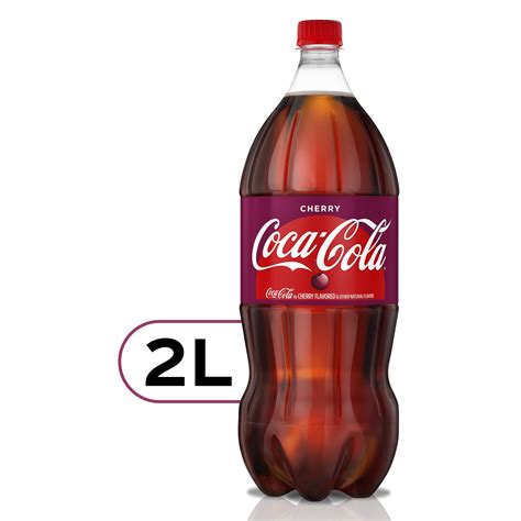 coca cola cherry soda pop  liter bottle walmartcom