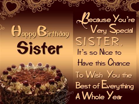 Happy Birthday Wishes Messages For Sister