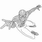Spiderman Coloring Drawing Pages Easy Draw Drawings Flying Cartoon Kids Clipart Print Lessons Board Dessin Marvel Superheroes Printable Color Cool sketch template