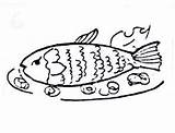 Fish Fried Drawing Clipartmag Paintingvalley sketch template
