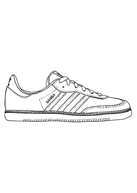 coloring page gym shoe img