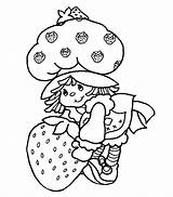 Coloring Strawberry Shortcake Pages Vintage 80s Printable Sheets Color School Cartoon Kids Coloriage Girls Barbie Popular Cute sketch template