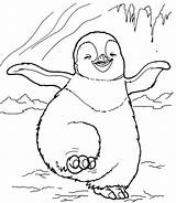 Feet Happy Coloring Pages Printable Drawing Dancing Footprints Sand Kids Penguin Disney Color Pinguin Getcolorings Drawings Paintingvalley Animals Penguins Book sketch template