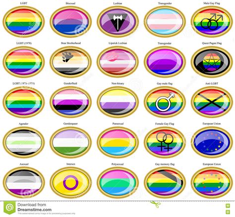 lgbt flags stock vector illustration of lgbtq group 79528866